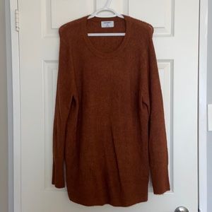 Rust coloured long sleeve sweater